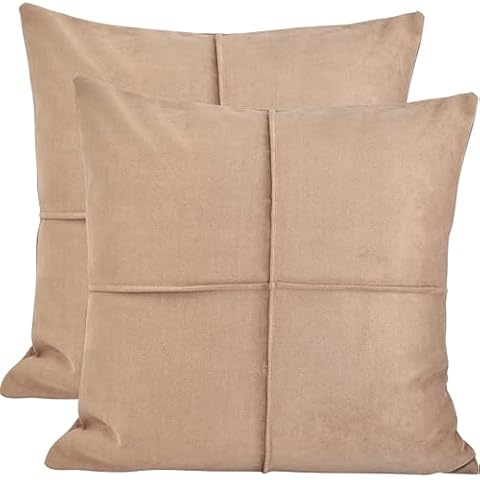 Oveesha Faux Suede Pillow Covers Cover