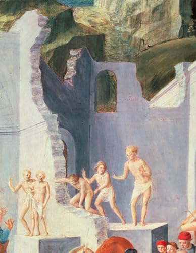 POSTERIIk Famoso Mural Fotos Prints sobre Lienzo Adoración de los Magos de Fra Angelico Para la Decoración del Hogar 60x90cm