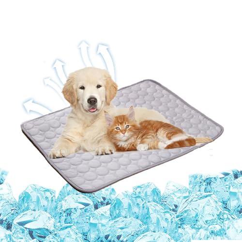 Pawlab Cooling Mat Pawlab Cooling Mat for Dogs King Size Self Cooling Mattress (Gray Large)