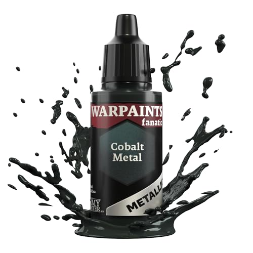 The Army Painter, Warpaints Fanatic Metallics Cobalt Metal Single Acrylics, Miniature Hobby Painting, Quality Paint for Miniature Wargaming
