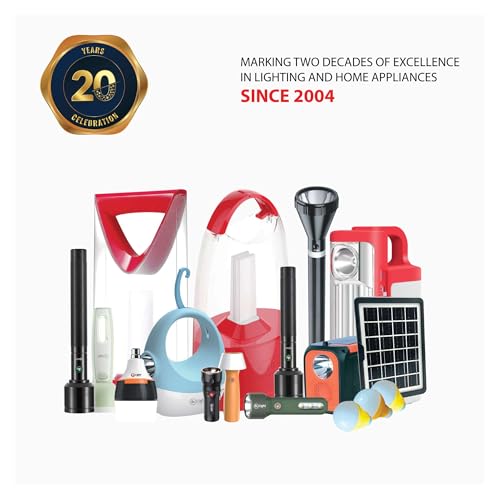 Image of Mr.Light Rechargeable Emergency Light / Torch, 2400mAh Li-ion Battery, Type-C Charging , 1W Torch + 54 PCS SMD LED Camping Lantern, 5-in-1 Light for Home Gifting