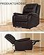 MeitFith Massagesessel Sofa, Null Schwerkraft Ergonomischer einzelner Liegestuhl, Massage Stuhl Ganzkörper, braun