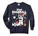 Retro Raccoon Feral Baseball Mom Trash Panda Sport Lover Comfort Colors Adult Sweatshirt