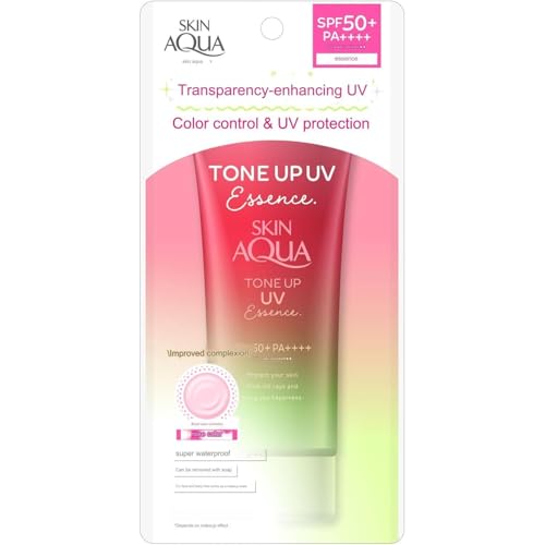 Skin Aqua Tone Up UV Essence texture swatch