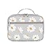 Sugaroom Lightweight Water Resistant Daisy Prints Backpacks for Girls School Backpack with Lunch Bag Bookbags Set