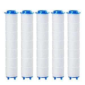 PP Baumwolle Filter für Duschkopf, 5 Stück PP-Baumwoll-Filterkartuschen, 3.74 * 0.98in