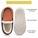 Scurtain Toddler Boys Slippers Girl Slippers Faux Suede Loafer for Boys Kids Shoes Brown Size 8.5