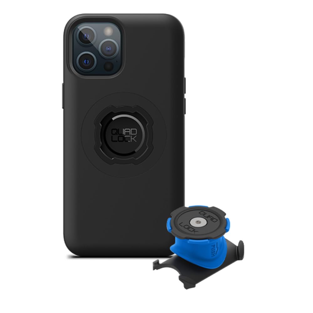 Quad Lock Stem/Handlebar Bike Phone Holder Kit with MAG Phone Case for iPhone 12 Pro Max