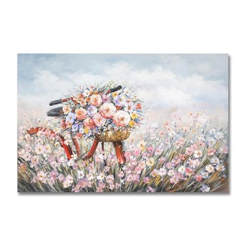 Impression fleur vélo GELYX toile scandinave sans cadre format 50x70 - 2