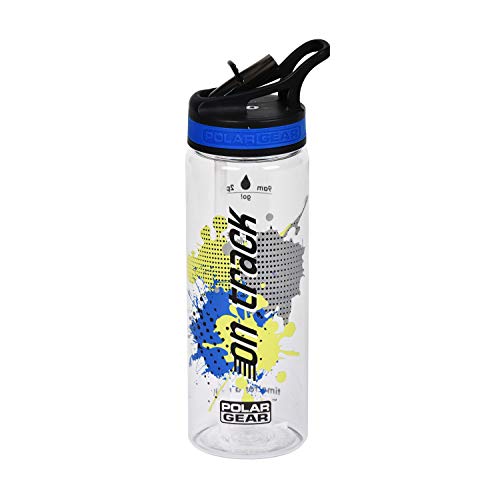 Polar Gear Water Tracker Drinking Bottle, tritan, Blue, 600ml
