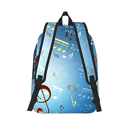 Sac d'école mixte ALLOCS Note sac à dos de travail en toile Noir