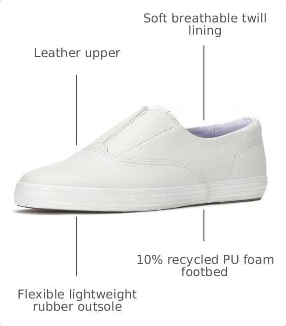 Image of Keds Womens Champion Round Toe Slip-on