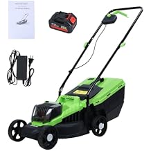 Powerful 1600W Lawn Mower, Walk-Behind Lawn Mowers, Self Propelled Lawn Mower, Cordless Push Lawn Mower with Upgraded Brushless Motor, 30L Grass Tank, 1600W Powerful Electric Lawn Mower US P