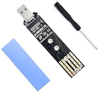 ELUTENG M.2 NVME NGFF USB Adapter, 10Gbps USB 3.1 Gen2 M2 SSD, USB zu PCIE NVME SATA SSD Festplatte Adapter Konverter Karte, UASP für B-Key/M-Key/B+M Key 2280 2260 2242 2230