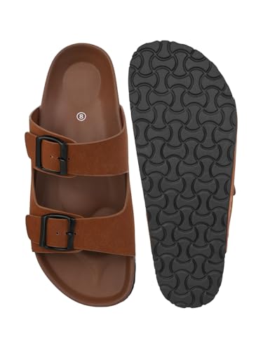 Image of FENTACIA Men Sandals | Lightweight | Padded and Comfortable | Birken Sandals For Dailywear and Regular Use and Casual Outings