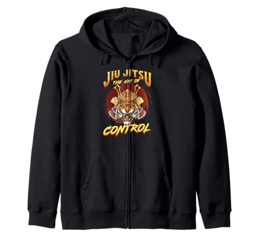 BJJ The Art Of Control - Grappling Jiu Jitsu Samurai Tiger Sudadera con Capucha