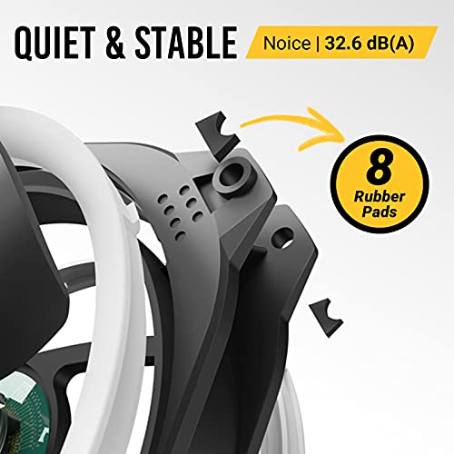 Antec Rgb Fans, Pc Fans 120Mm Rgb Fans, 5V-3Pin Addressable Rgb Fans, Motherboard Sync With 5V-3Pin, 120Mm Fan 5 Packs With Controller, Prizm Series Rgb Fans #TOP4