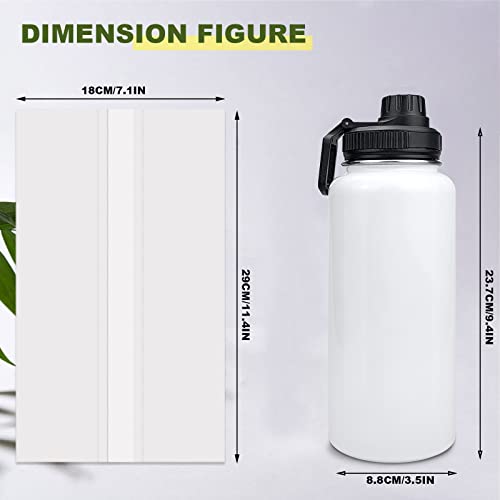 Xccme 32Oz Stainless Steel Sublimation Sports Water Bottle,Insulated Thermos Mugs With Shrink Wrap Films And Wide Mouth Lid,Double Wall Vacuum Tumbler Keeps Liquids Hot Or Cold (White 8 Pack) #TOP1
