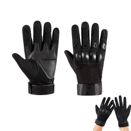 LDBKLGHJ Gants Moto tactiles Homme Femme 1 Paire Gants Protection intégrale Noirs Respirants pour Motocross Chasse Escalade Conduite vélo Sport extrême