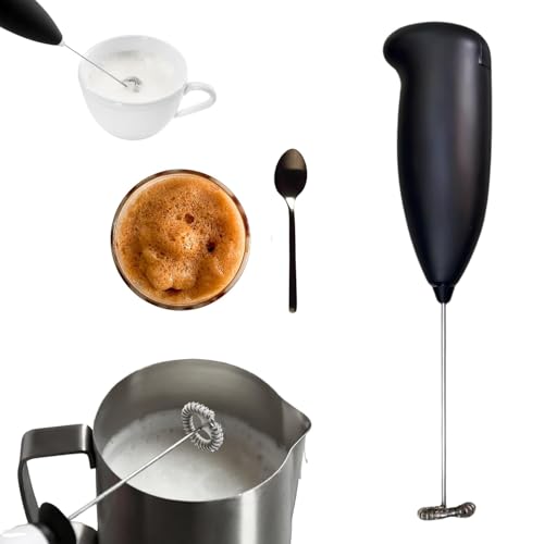 Image of Coffee Frother Electric Rechargeable Coffee Maker Machine for Home Electric Coffee Frother Machine & Milk Whisker with Dual Spring Tech