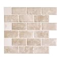 SMART TILES Peel and Stick Backsplash - 10 Sheets of 10.95" x 9.70" - 3D Adhesive Peel and Stick Tile Backsplash for Kitchen, Bathroom, Wall Tile