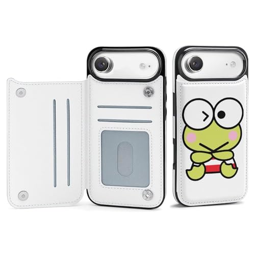 けろけろけろっぴ iPhone17Air用ケース 手帳型 iPhone17Air用カバー 財布型 スマホケース カード収納 スタンド機能 携帯ケース PUレザー 全面保護 かわいい 人気