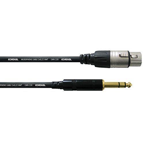 CORDIAL Cable audio stereo XLR Female/jack stereo 6 m Cable AUDIO Essentials XLR / Jack