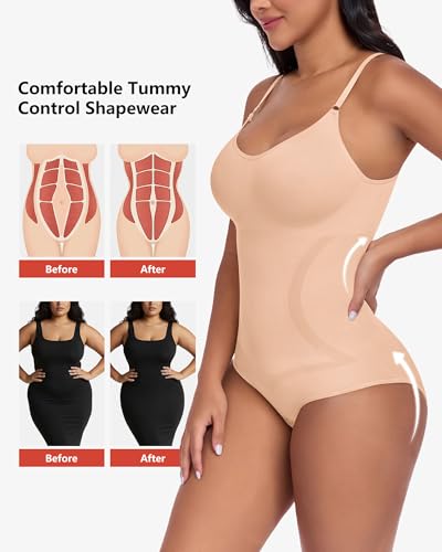 POSESHE Women's Shapewear Bodysuit with Code PPZ9D3OC - Image 7