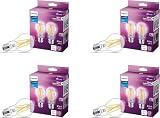 PHILIPS LED 60W A19 8-Pack Ultra Definition Daylight (5000K) 800 Lumen (8W = 60W) Dimmable Clear Flicker-Free Light Bulbs