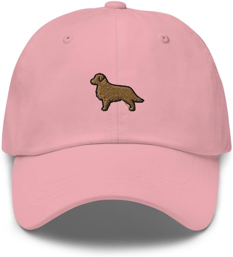 Golden Retriever Dog Embroidered Baseball Cap Cotton Adjustable Dad Hat