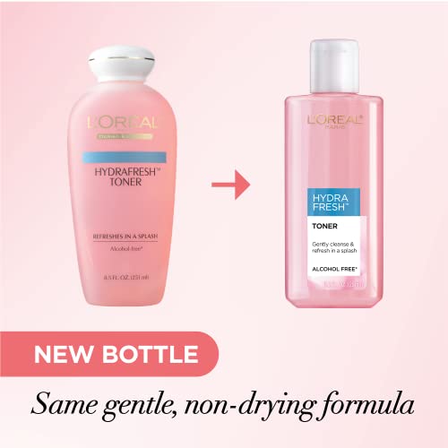 L'Oreal Paris Skincare HydraFresh Toner Face Toner with Pro-Vitamin B5 for a Smoother, Brighter Complexion, 2 Count - Thumbnail 6