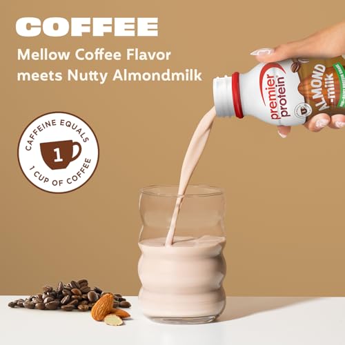 Image of Premier Protein Non-Dairy Almondmilk Protein Shake, 20g, Coffee, 12 Pack