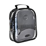 Estojo Escolar Versátil (Crystal - Transparente, Preto)