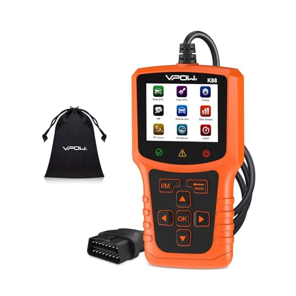 OBD2 Diagnosis Coche OBD Scanner: Maquina de Diagnosis para BMW Mercedes Multimarca Coche – EOBD para Verificar la Luz de Check Engine y Leer CÃ³digos de Falla – Capacidades OBDII en EspaÃ±ol