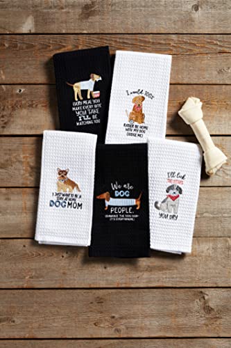 Serviette brodée pour animaux Mud Pie idée cadeau originale maîtres de chiens - 3