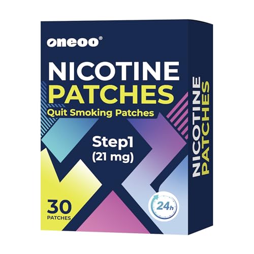 Quit Smoking Patches, Step 1 (30 Count Pack) | 21mg Stop Smoking Aid Patches for Effective Craving Relief, 2-Week Supply of Easy-to-Use Anti-Smoking Stickers to Support Your Quit Journey