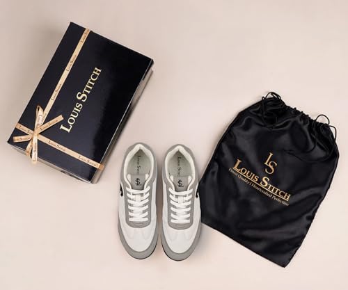 Image of LOUIS STITCH Women's Casual Lightweight Sneakers | Ortholite Cushioned Comfort | Dual-Color TPR Sole | Lightweight & Comfortable Casual Lace-Up Shoes | LSD-SNK-NBL & DNM