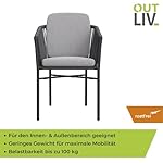 OUTLIV. Stapelsessel Ohio Aluminium Rope Anthrazit