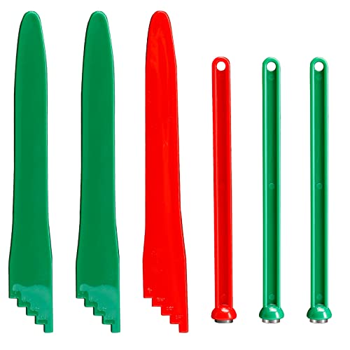 6Pcs Canning Kit, 3Pc Canning Bubble Popper Remover Canning Lid Magnet Tools 3Pc Magnetic Lid Lifter Canning Lid Lifter Kit For Magnetic Jar Lid (Green Red) #TOP30