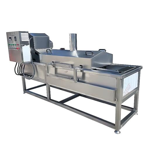 Industrial Batch Fryer Machine Commercial Frying Equipment, Large Oil Capacity Deep Fryer with Thermostat Control for Snack Manufacturing, Central Kitchen, Restaurant and Food Processing Use