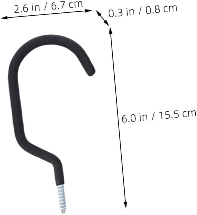 20pcs Heavy Duty Metal Hooks for Wall Mount Storage Bike Hangers for Garage and Home Indoor Bike Rack Ladder Hooks for Efficient Organization