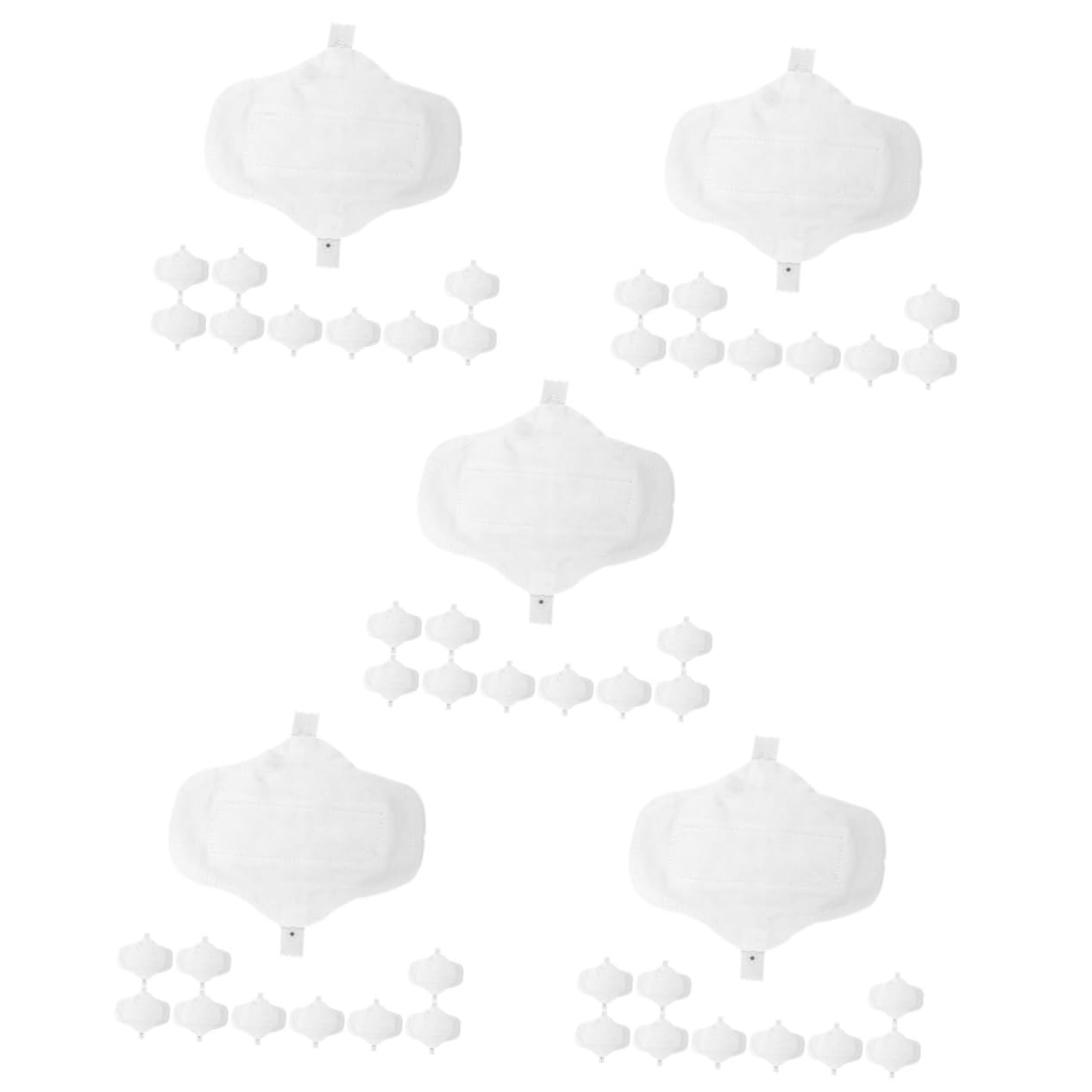 FRCOLOR 5 Ensembles Serviette Hygiénique Lavable Et Respirante En Coton Avec Couche Imperméable Pour Sous-Vêtements Serviette De Maternité 10 Pièces 1 Lot 180 Lingettes 10 pièces * 5