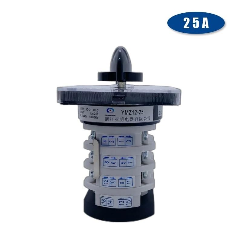 Selector de cambio eléctrico YMZ12-25/4 con 4 polos y hasta 7 posiciones 3