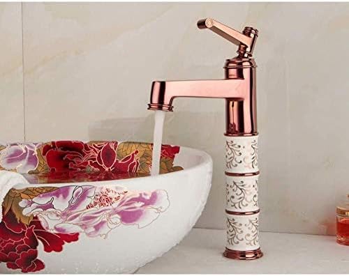 Mitigeur de salle de bain laiton rouge mécanique céramique style chinois sur plage