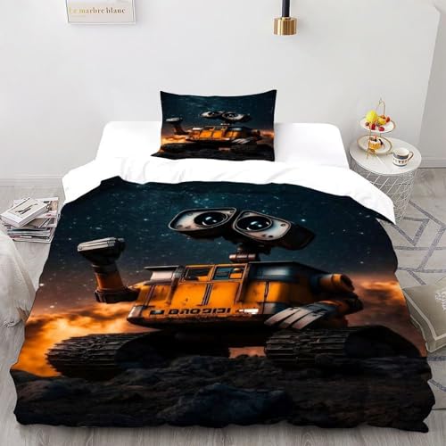Housse de couette fermeture éclair 135x200 parure de lit robot entretien facile lit simple
