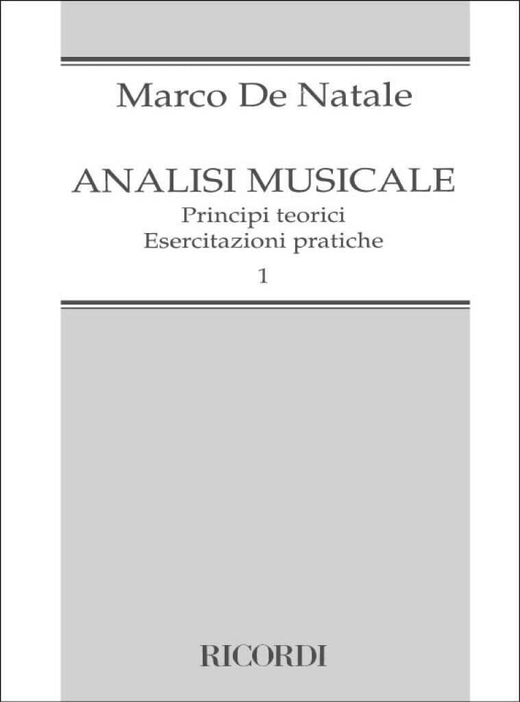 Analisi Musicale manuel de solfège approfondi traité d'harmonie et contrepoint