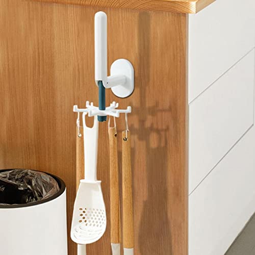 Ganchos para pendurar utensílios de cozinha | Rack de Utensílios Giratório 360° com 6 Ganchos,Cabide