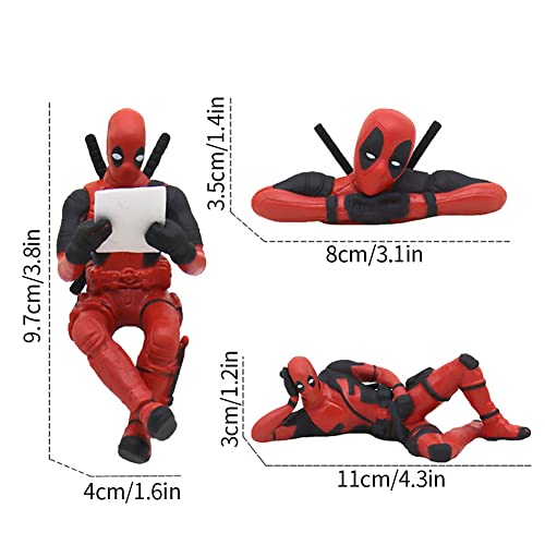 Zktsry 3 Pcs Deadpool Car Accessories,Classics Anime Figures Model For Home, Car, Desk And Computer Decorations (3 Sets) #TOP1