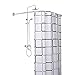 Tringle Rideau Douche Extensible Sans Percage,Ajustable Barre Rideau Douche Rail En Forme De L Pour Salle De Bain Acier Inoxydable Facile à Monter,B
