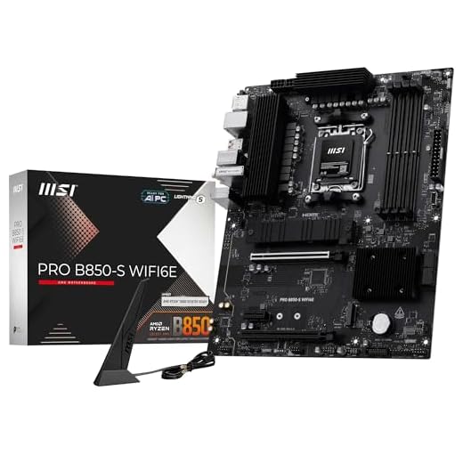 MSI PRO B850-S WIFI6E – Scheda Madre ATX compatibile con processori AMD Ryzen 9000/8000 / 7000 (AM5) – Supporto DDR5 Memory Boost fino a 8200+ MT/s (OC), PCIe 4.0 x16, slot M.2 Gen5, Wi-Fi 6E, LAN 2